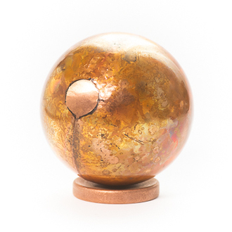 Solid Raw Copper Orb Sphere | Shire Post Mint